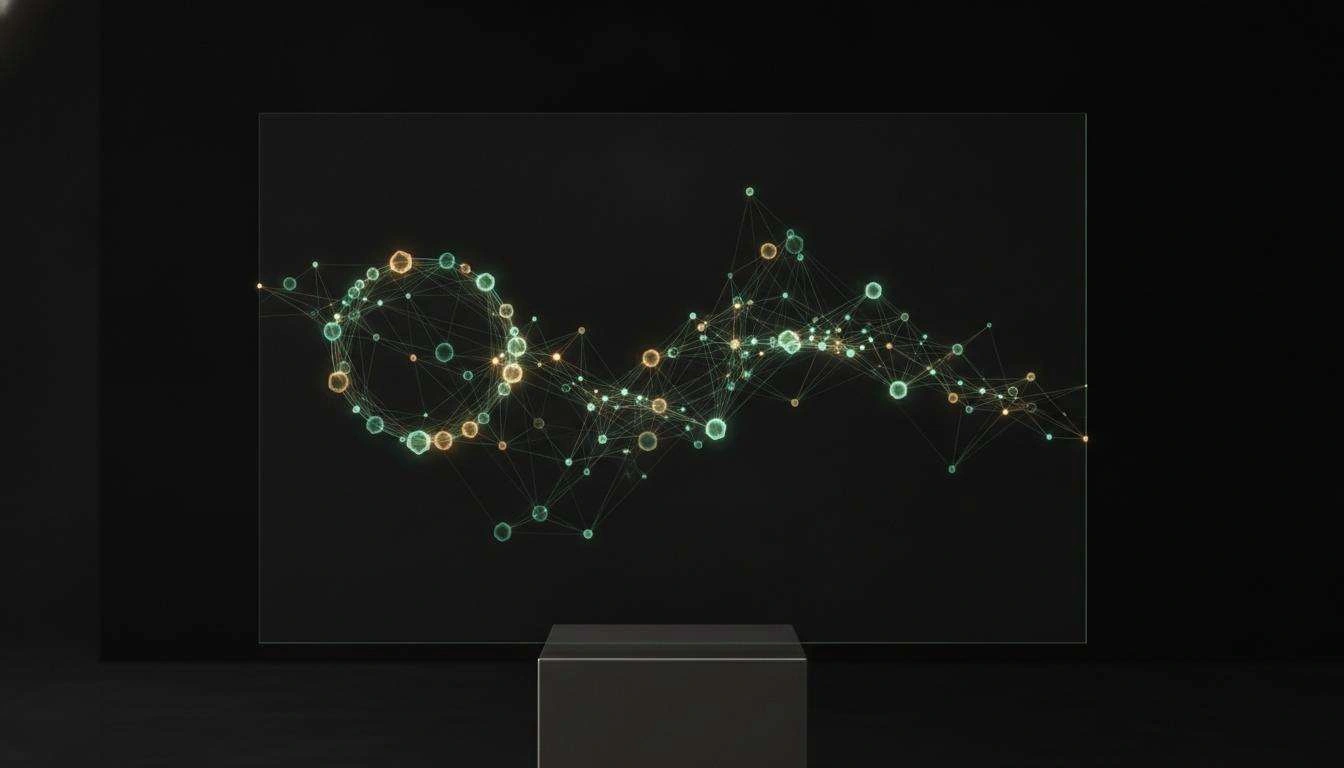 Abstract network art representing community connections